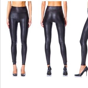 Faux leather leggings